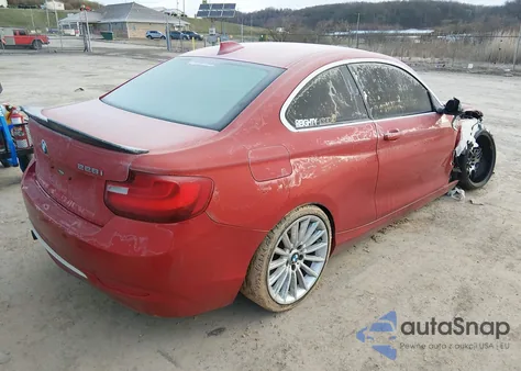 2014 BMW 228I z USA, uszkodzony, nr VIN WBA1F5C54EV255913